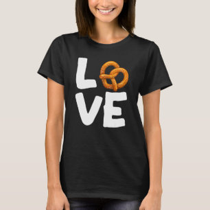 I Love Pretzels For Pretzel Day  German Foodie T-Shirt