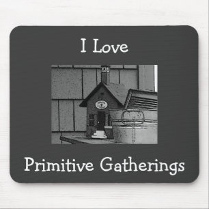 I Love, Primitive Gatherings Mousepad