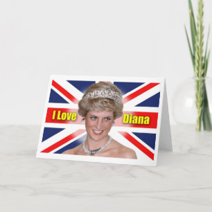 I Love Princess Diana Holiday Card