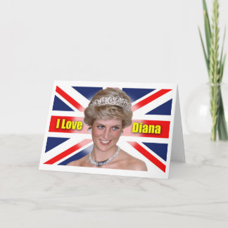 I Love Princess Diana Holiday Card
