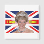 I Love Princess Diana Magnet<br><div class="desc">Wonderful Princess Diana. To visit our vast Royal postcard collection and more Royal Souvenirs please click here. Consequently our products will be of optimum quality for you to enjoy for years to come. We hope you find something to treasure during your visit. More items will be added as soon we...</div>