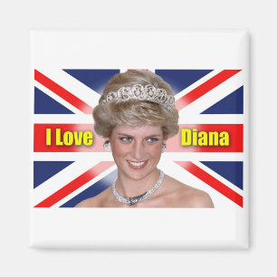 I Love Princess Diana Magnet