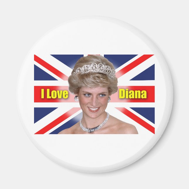 I Love Princess Diana Magnet (Front)