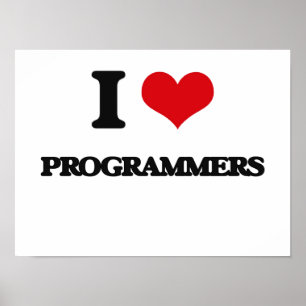 I Love Programmers Poster