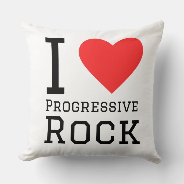 I love progressive rock cushion (Front)