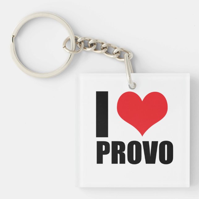 I love Provo Key Ring (Front)