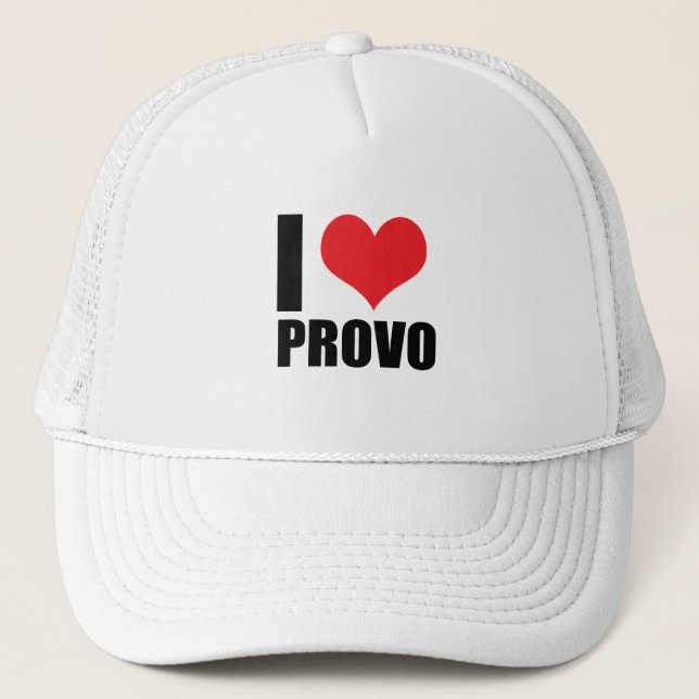I love Provo Trucker Hat (Front)