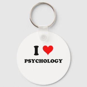 I Love Psychology Key Ring