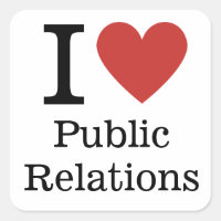 I ❤️ Love Public Relations Department STICKER