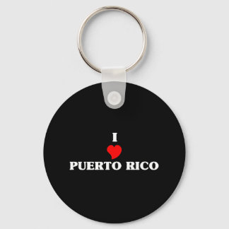 I Love Puerto Rico Key Ring