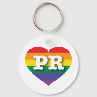 I Love Puerto Rico Rainbow Heart