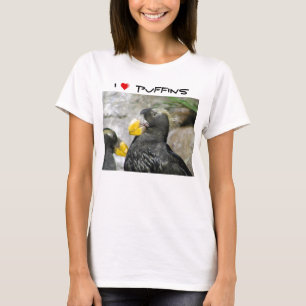I Love Puffins (light background) T-Shirt
