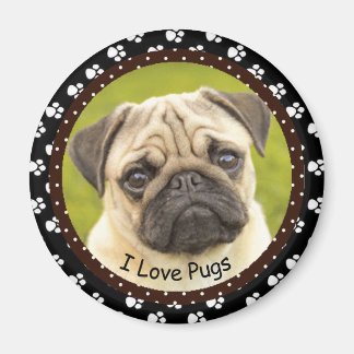 I love Pugs 2 Magnet