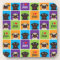 I Love Pugs Colour Squares Coaster Set