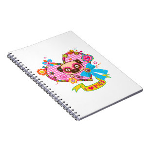 I Love Pugs! Photo Notebook