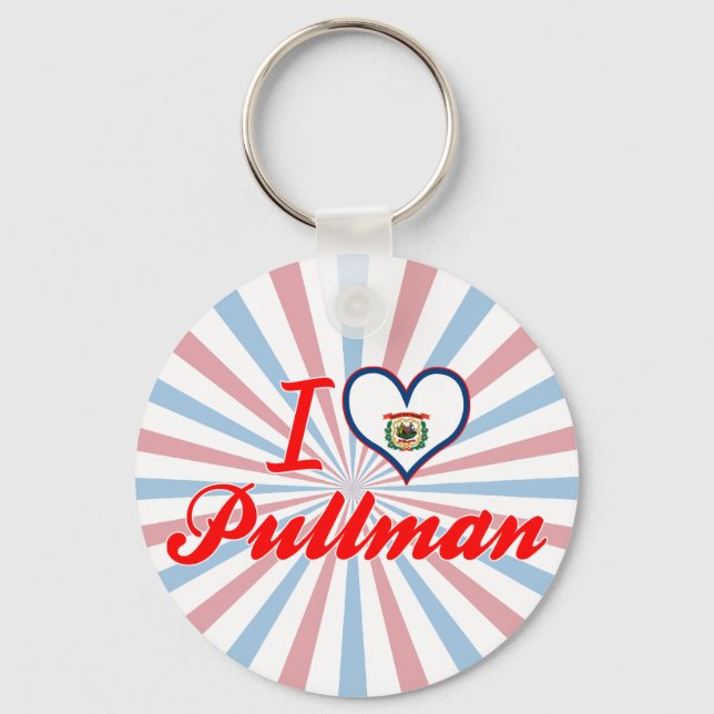 I Love Pullman, West Virginia Key Ring (Front)