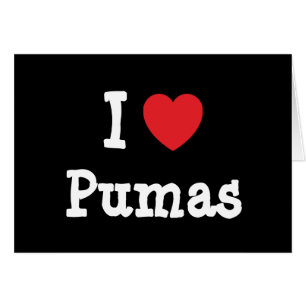 I love Pumas heart custom personalised