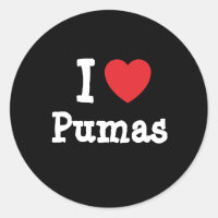 I love Pumas heart custom personalised