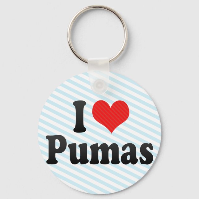 I Love Pumas Key Ring (Front)