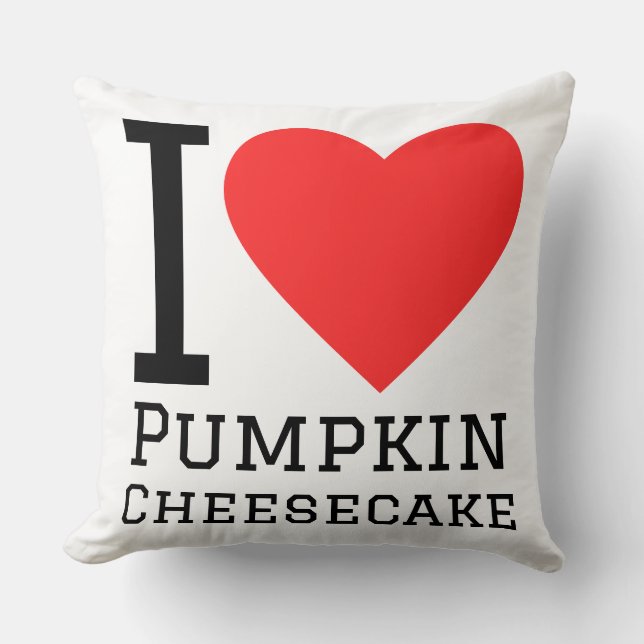 I love pumpkin cheesecake  cushion (Front)