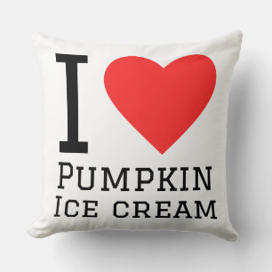 I love pumpkin ice cream cushion