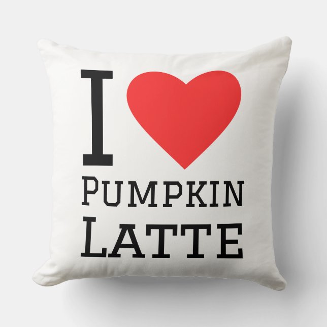 I love pumpkin latte cushion (Front)