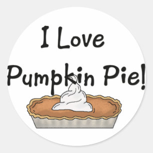 I Love Pumpkin Pie Stickers