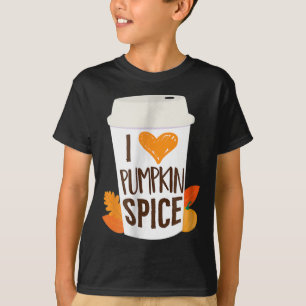 I Love Pumpkin Spice  Coffee Autumn Fall Season PS T-Shirt