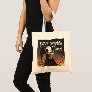I love Pumpkin Spice Latte Digital Art Tote Bag