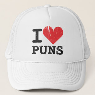 I Love Puns Trucker Hat