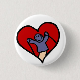 I Love Puppets 3 Cm Round Badge