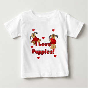 I Love Puppies Tshirts and Gifts