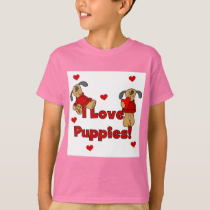 I Love Puppies Tshirts and Gifts