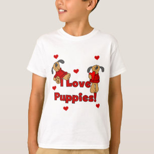 I Love Puppies Tshirts and Gifts