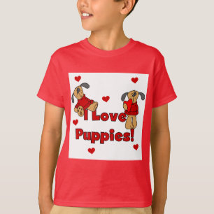 I Love Puppies Tshirts and Gifts