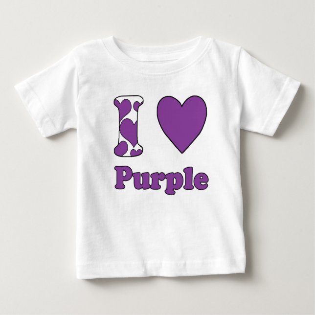 I love Purple Baby T-Shirt (Front)