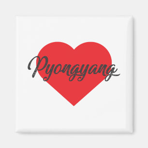 I Love Pyongyang Magnet