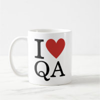 I ❤️ Love QA - Quality Assurance Dept. MUG