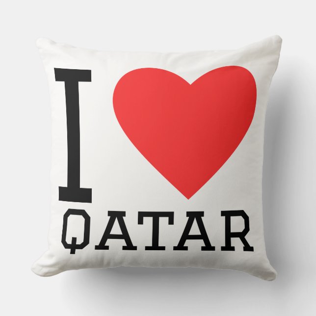 I love qatar  cushion (Front)