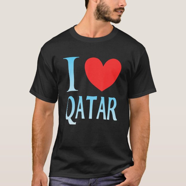 I love Qatar T-Shirt (Front)