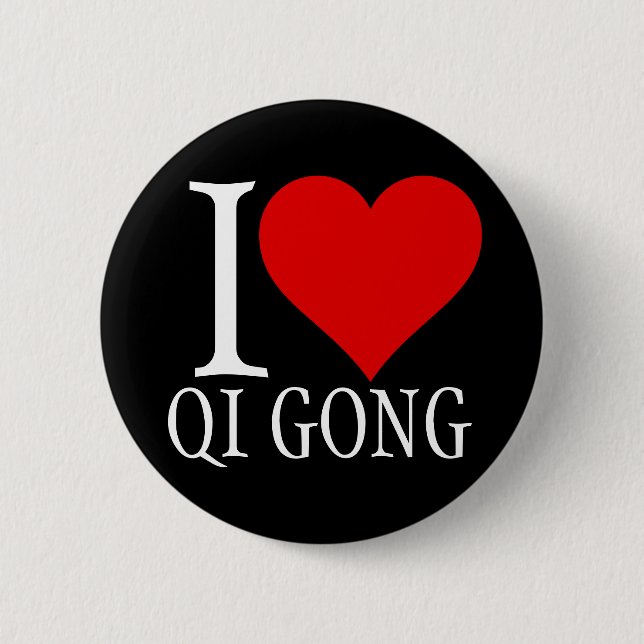 I love qi gong button pin (Front)