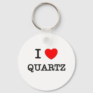 I Love Quartz Key Ring