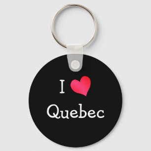 I Love Quebec Key Ring