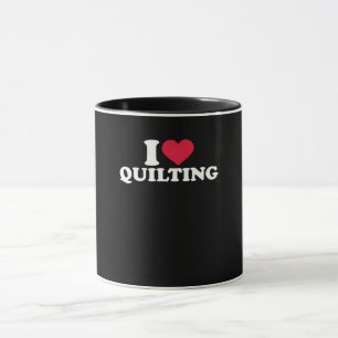 I Love Quilting Premium Mug
