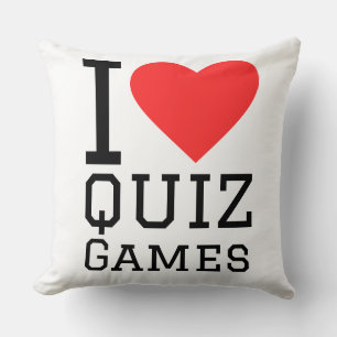 I love quiz games cushion