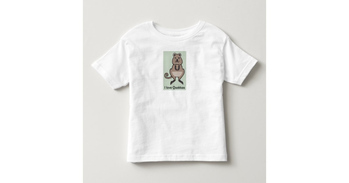 I love QUOKKAS Wildlife Nature Toddler TShirt Zazzle
