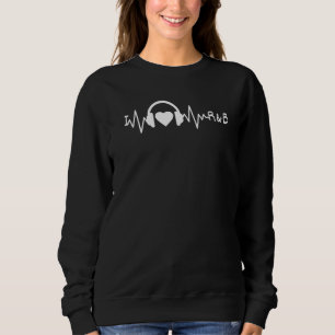 I Love R&B Heartbeat Rhythm and Blues Music 90's R Sweatshirt