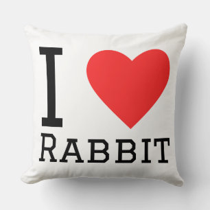 I love rabbit  cushion