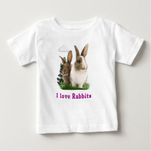 I love Rabbitts Baby T-Shirt