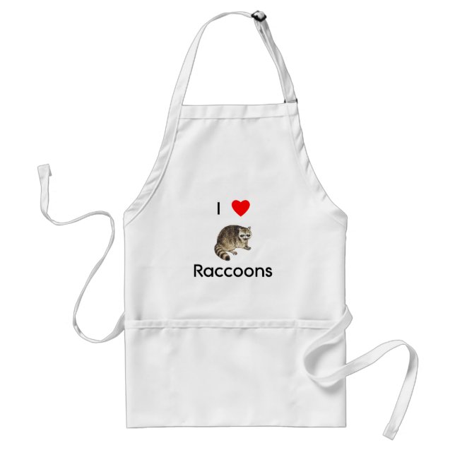 I love raccoons Apron (Front)